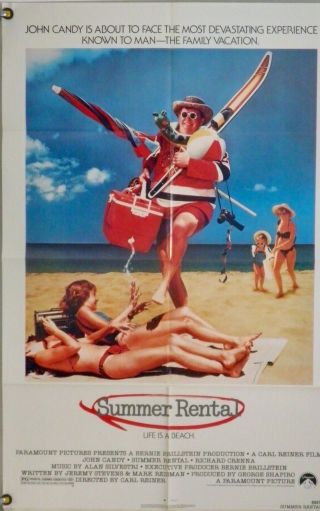 Summer Rental Ff Orig 1sh Movie Poster John Candy Carl Reiner (1985)