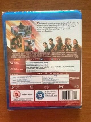 ANT - MAN AND THE WASP 3D / 2D Blu - ray two discs set 2
