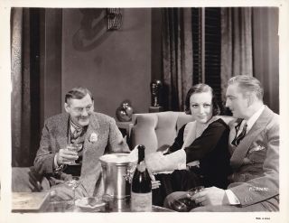 Joan Crawford John Barrymore Candid Set Vintage Grand Hotel Mgm Photo