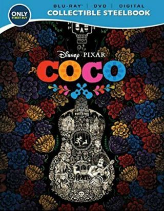 Coco Disney.  Pixar Blu Ray/dvd/digital Collectible Steelbook Exclusive Best Buy