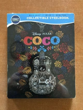 COCO Disney.  Pixar Blu Ray/DVD/Digital Collectible Steelbook Exclusive Best Buy 2