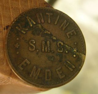 1914 Sms Emden Kantine 10 Pfennig Token