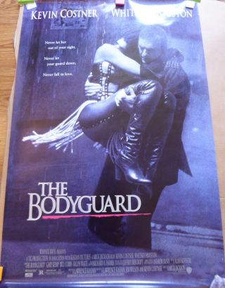 The Bodyguard - 1992 1 Sheet Rolled Poster - Whitney Houston,  Kevin Costner -