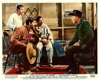 The Magnificent Seven Lobby Card Yul Brynner 1960 Classic Western