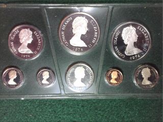 1974 Cayman Islands - Proof Coin Set (silver Coins)