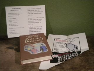 Beetlejuice Handbook Recently Deceased Book movie prop/Winona Ryder - Not the DVD 3