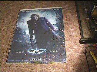 Dark Knight " F " 2008 Orig Ds Rolled 27x40 Movie Poster Heath Ledger Batman Rare