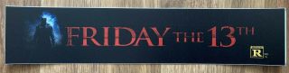 ✨ Friday The 13th (2009) - Jason Voorhees - Movie Theater Poster Mylar - LG 5x25 3