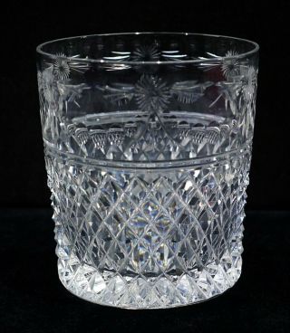 Very Fine Stuart Crystal Whisky Glass In Beaconsfield Pattern.