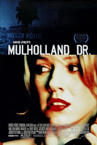 Mulholland Dr.  Drive Movie Poster 2 Sided Advance 27x40 Naomi Watts