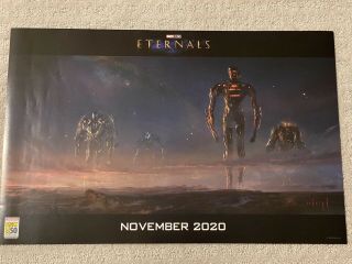 Sdcc 2019 Exclusive Marvel Studios Eternals Concept Art Poster Rare