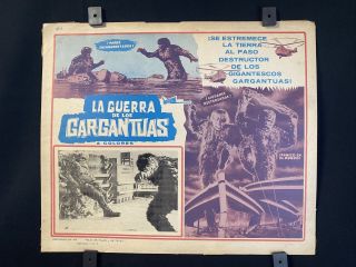 Vnt 1966 Russ Tamblyn The War Of The Gargantuas Horror Mx Lobby Card