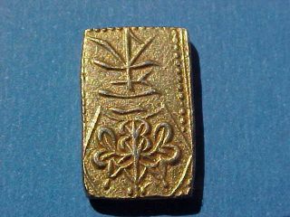 1832 - 1858 Gold Japan 2 Shu Nishu - Gin Tempo Era Coin Uncirculated