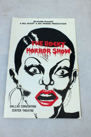Vintage 1978 Rocky Horror Show Program Dallas Texas Convention Center Theatre