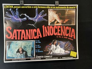 1985 Jennifer Connelly Phenomena Horror Mexican Lobby Card 16 " X12 "