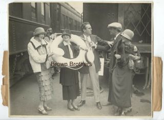 Vintage 1924 Blanche Sweet Colleen Moore Conway Tearle Candid Dbw Photo