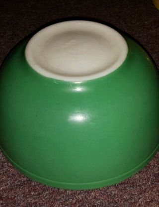 Vintage Pyrex Primary Green Nesting Mixing Bowl 403 2 1/2 Old Trade Mark