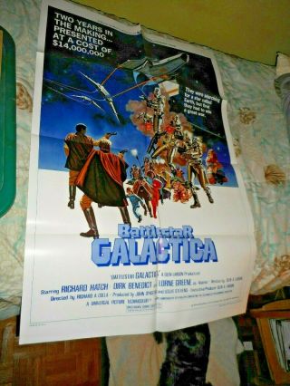 Battlestar Galactica Vintage Movie Poster 1978 Style - D 27 " X 41 " One Sheet