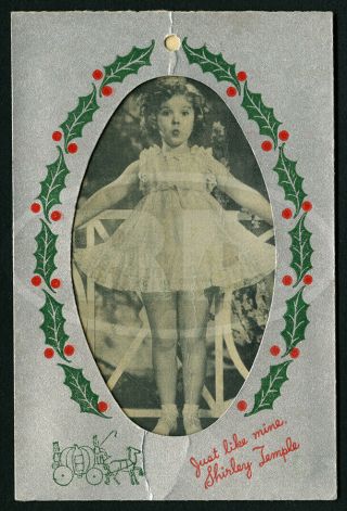 1936 Shirley Temple Cinderella Frock Hang Tag In Christmas Sleeve - Party Dress