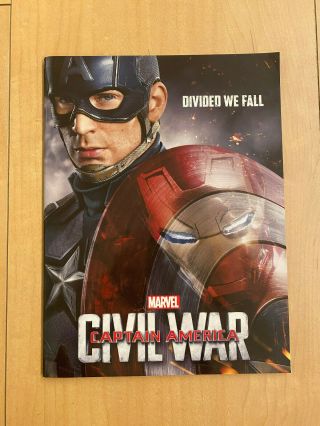 Captain America Civil War Japan Program Pressbook,  Flyer X3 Thor Iron Man Hulk