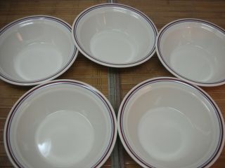 CORELLE ABUNDANCE or COUNTRY MORNING (Sandstone) Soup/Cereal Bowls,  Set of 5 2