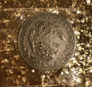 1893 C Republica Mexicana 8r (reals) Mex Coin