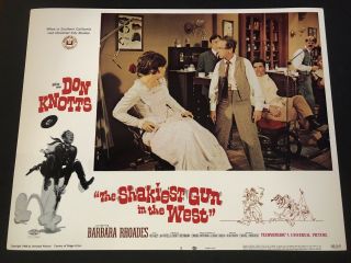 The Shakiest Gun In The West Don Knotts Orig 1968 11x14 Lobby Card 3 Minty