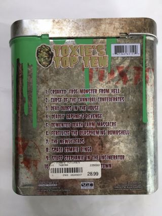 10 DVD TIN SET TOXIE ' S TOP TEN Troma Lloyd Kaufman Schlock Horror Toxic Avenger 3