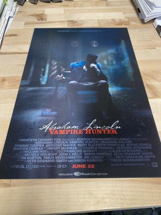 Wondercon 2012 Abraham Lincoln Vampire Hunter Lenticular 3d Mini Poster