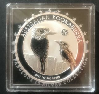 Australia 2017 1 Oz Silver Kookaburra Fabulous 15 F15 Privy Mark - Perth