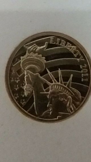 2011 Cook Island Liberty 5 Dollar Coin 1/10 Oz 24 Pure Gold