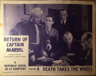 " Return Of Captain Marvel " Chapter 4 Lobby Card - 1953 Release