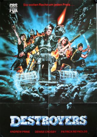 Eliminators Destroyers German Video Movie Poster A1 Andrew Prine,  Denise Crosby