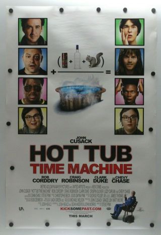 Hot Tub Time Machine 2010 Double Sided Movie Poster 27 " X 40 "