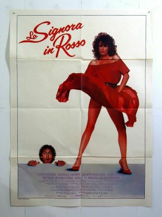 Poster 2sh - The Woman In Red - Kelly Lebrock - Gene Wilder - Us Comedy - D4 - 6