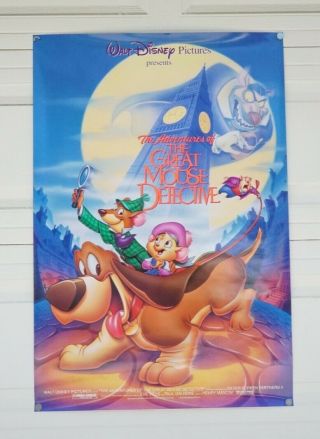Walt Disney Pictures The Adventures Of The Great Mouse Detective Poster 27 " X40 "