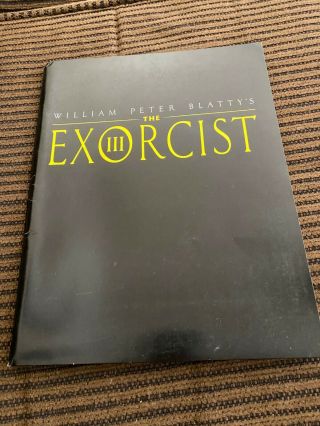 " The Exorcist Iii " Press Kit With 8 Stills Peter Blatty/george C.  Scott/brad Do