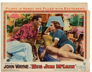John Wayne Big Jim Mclain 1952 Orig 11x14 Lobby Card Lc4028