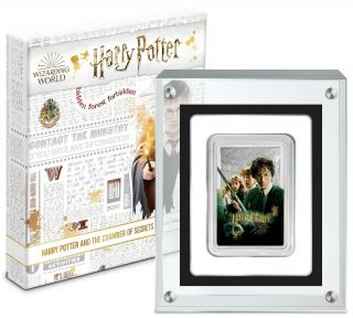 2020 Niue Harry Potter Chamber Of Secrets Movie Poster 1 Oz 999 Silver Bar -