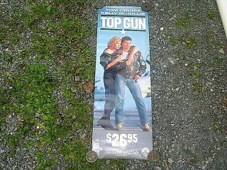 Vintage Top Gun Tom Cruise Vhs Video Store Movie Poster