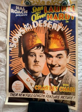Two Laurel And Hardy Film Posters - Sons Of The Desert And The Bohemian Girl