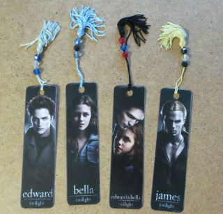 Twilight Movie Bookmarks Robert Pattinson Kristen Stewart Cam Gigandet Bookmark