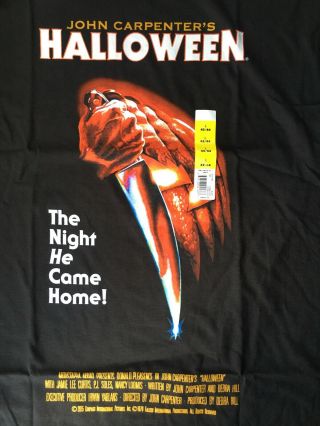 John Carpenter’s Halloween Official T - Shirt L 42/44 Large 1 - Sheet Art Nwt