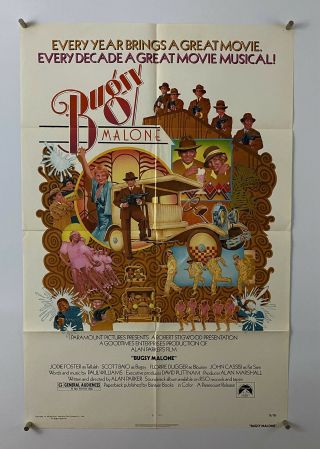 Bugsy Malone Movie Poster (veryfine) One Sheet 1976 Mob 5393