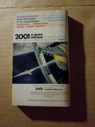 2001 A SPACE ODYSSEY PAPERBACK 1968 AND DVD 2