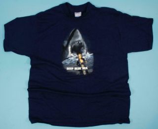 Deep Blue Sea 1999 Wb Movie T - Shirt Jaws Samuel L.  Jackson My Last One