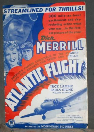 Atlantic Flight - 1937 Dick Merrill,  Jack Lambie,  Paula Stone