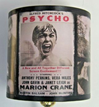 Alfred Hitchcock Psycho Table Lamp And Lampshade Made In France