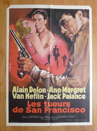 Once A Thief Alain Delon Ann - Margret French Movie Poster 