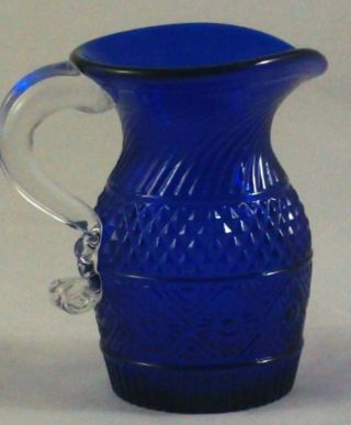 Mma Signed Metropolitan Museum Of Art Imperial Royal Blue 4 1/4 " Pitcher